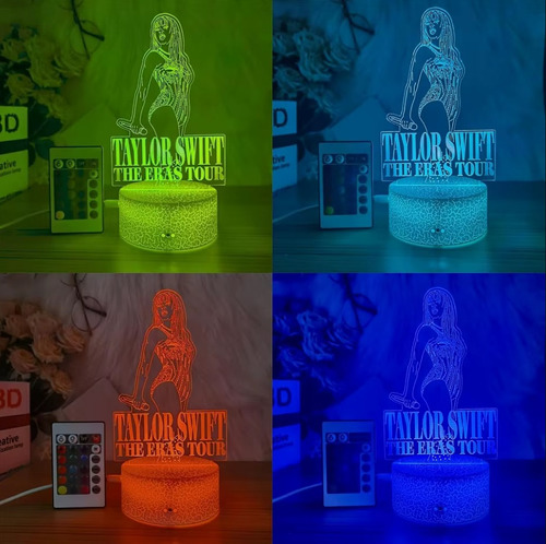 Kit 1 De Taylor Swift (lampara + Llaveros + Pulsera )