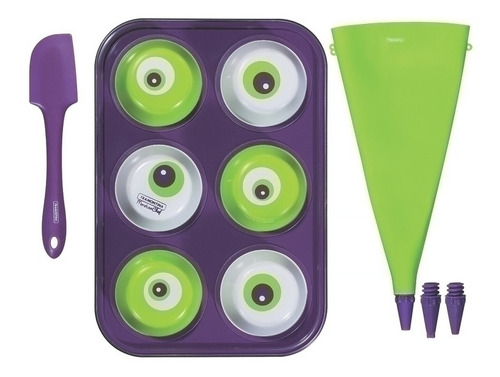 Molde Para Cupcakes Modelo Monster Cheff, 6 Piezas