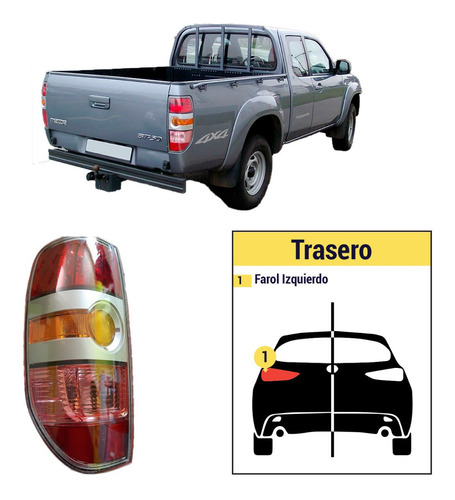 Farol Trasero Izquierdo Mazda Bt50 2006-2008