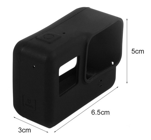 Capa Case Protetora De Silicone Gopro Hero 5 6 Black Moldura