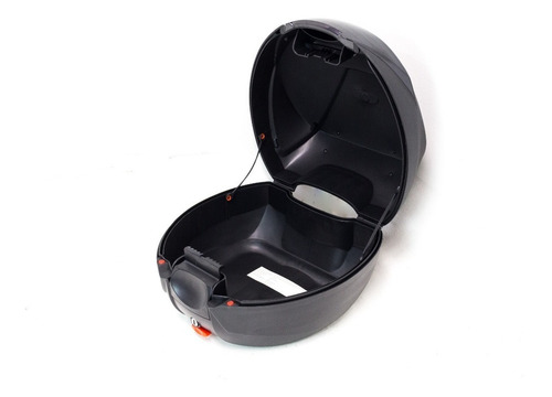 Imagen 3 de 10 de Maletero Top Case Atom 30lt Fire Parts Con Respaldo Negra