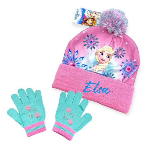 Gorro Y Guantes Disney Para Niñas De 3 A 8 Años Frozen