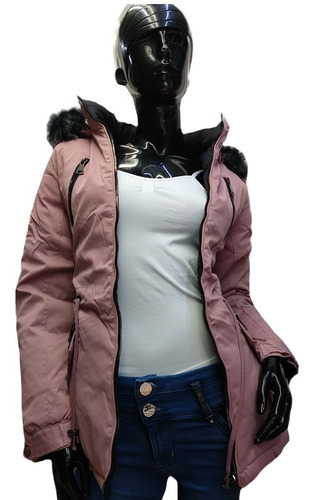 Chamarra Mujer Chaqueta Abrigo Cazadora Doble Vista Termica
