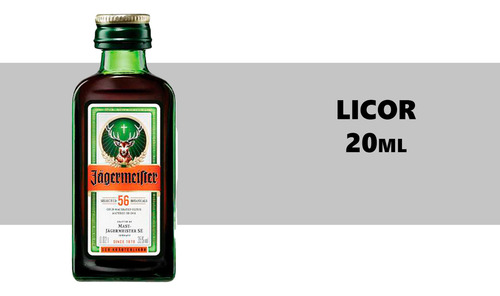 Licor Fino Alemão Jagermeister Mini 20ml Original Miniatura