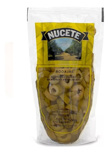 Aceitunas Nucete Verdes En Rodajas Doypack  X 150grs.