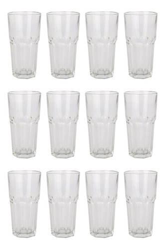 Vaso Trago Largo 330 Ml Vidrio Gaseosa 2611 Durax X 12 Unid.