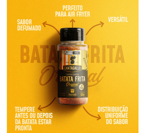Tempero Especial Batata Frita Original Cantagallo 100g
