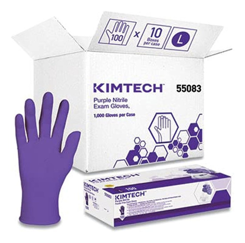 Guantes De Examen De Nitrilo Púrpura Kimtech (55083), 5.9 Mi