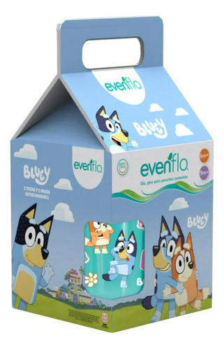 Evenflo Bluey Set Entrenador Infantil 2 Vasos + 2 Tazas Azul Bluey