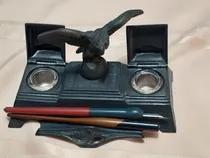 Comprar Escribania Tintero Antiguo Con Pluma