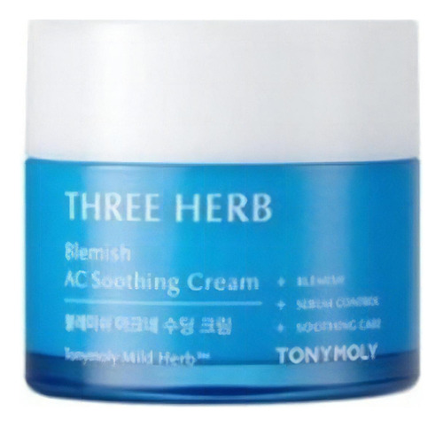 Tonymoly - Crema Dermatológica Anti Acné Three Herb Tipo De Piel Sensisble/seca/mixta/grasa