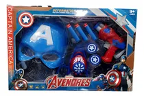 Comprar Mascara Con Pistola Lanza Dardos Del Capitan America