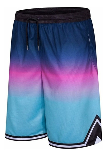 Pantalones Cortos De Baloncesto De Color Degradado