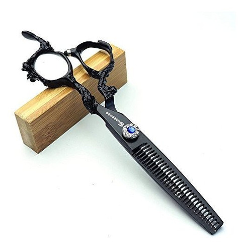 6  Black Professional Hair Scissors 400c Cutting Thin Set (t