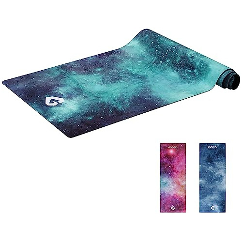 Suede Yoga Mat Premium Exercise Mat With Strap, Nonslip...