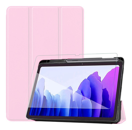 Funda Book Cover Para Tablet Samsung A8 X200 10.5 + Vidrio 
