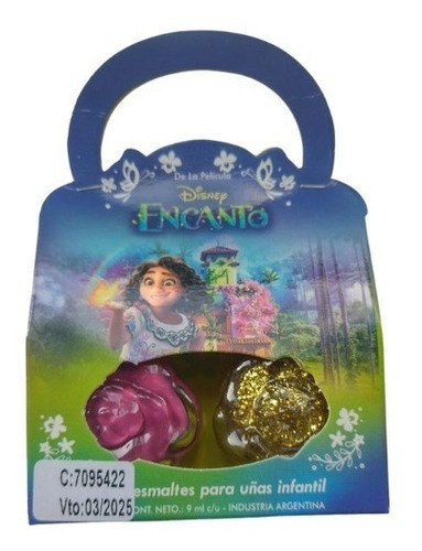 Set 2 Esmaltes - Encanto - Disney Color Glitter