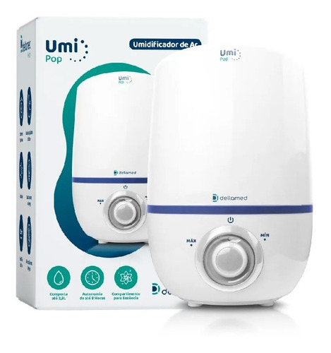 Umidificador De Ar Ultrassônico Umi Pop Health 2,3l Dellamed Cor Branco Bivolt