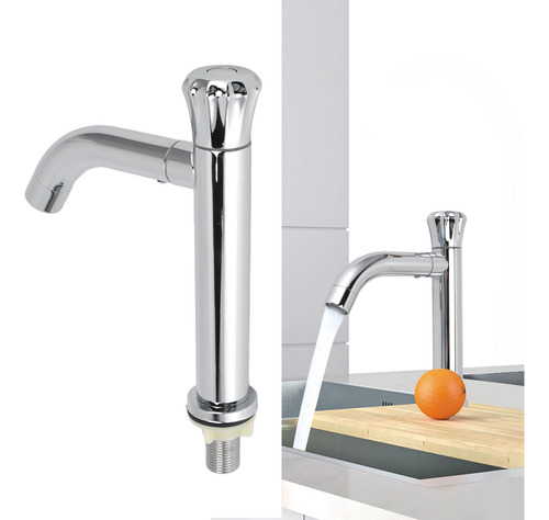 Grifo De Agua Para Fregadero G1/2 De Acero Inoxidable De Una