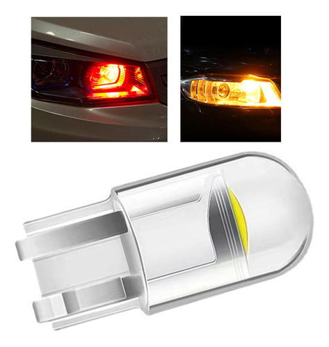 10 Uds T10 Luces De Coche Cob Luces De Marcador Amarillo
