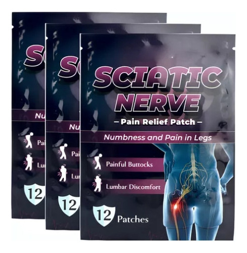 Parches Para Alivio Dolor Nervio Ciatica 36 Pcs