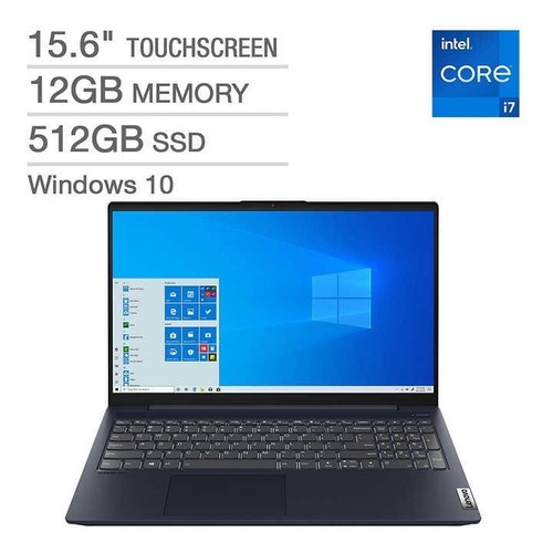 Laptop Lenovo I7-1165g7 12gb/512gb Ssd 15.6 Pulgadas, Touch