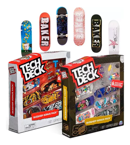 Kit Tech Deck Skate de Dedo com 4 Unidades - Sunny, Shopping