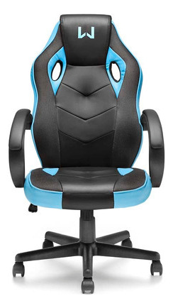 Cadeira Gamer Warrior Tongea C/ Apoio Braço Azul  Ga161