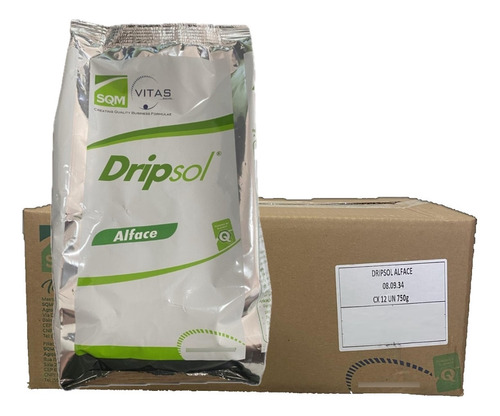 Adubo Fertilizante Dripsol Alface Folhosa 08-09-34 - 9kg
