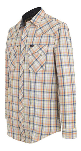 Imagen 3 de 6 de Camisa Vaquera Wrangler Hombre Manga Larga G11