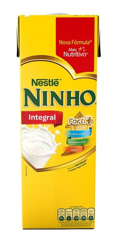 Leite Integral Ninho Caixa Com 12 Unid. 1l