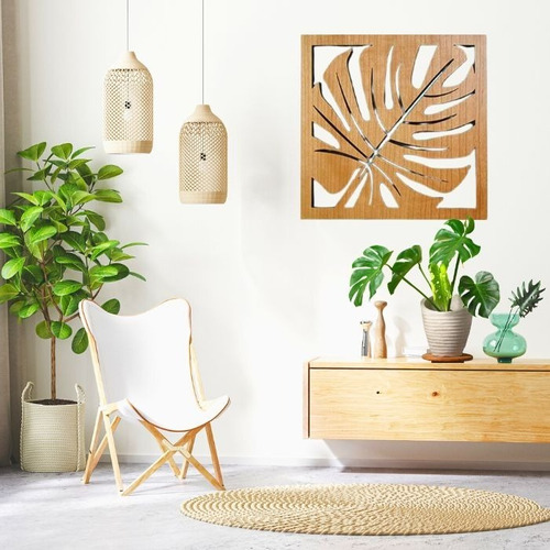 Monstera Cuadro Decorativo De Madera Para Pared