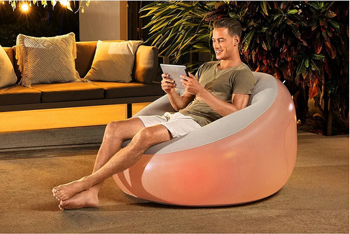 Sillón Puff Inflable Led Bestway 