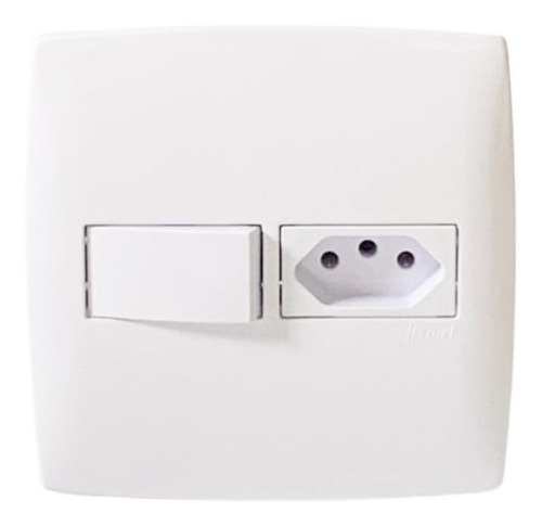 Conjunto 4x4 Interruptor Simples Com Tomada 20a Linha Home