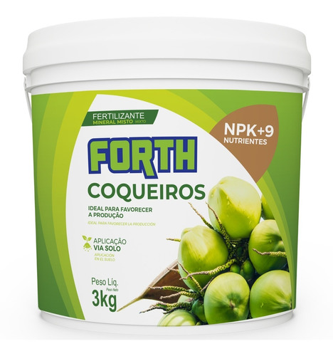 Fertilizante - Adubo Forth Para Coqueiros - 3kg