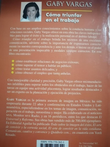 Cómo Triunfar En El Trabajo - Gaby Vargas (Usado)