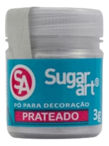 Pó Para Decoração 3g Sugar Art Prateado