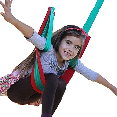 Imagen 6 de 6 de Columpio Hamaca Circo Yoga Aéreo Pilates Tela Acrobacia
