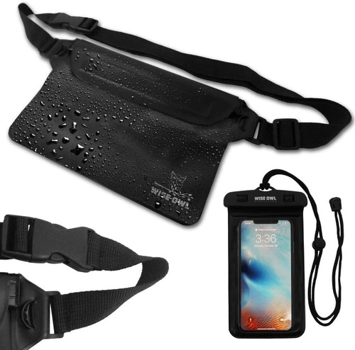 Bolsa Impermeable Para Telefono Celular (color Negro)