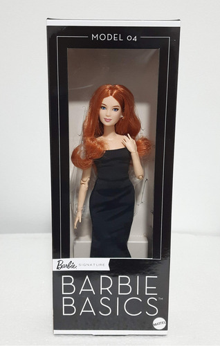 Boneca de colecionador Barbie Basics modelo 04 com cabelo vermelho