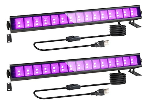 36w Upgraded Led Black Light,  2 Pack Black Light Bar W...