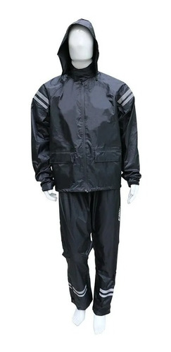 Imagen 1 de 6 de Impermeable Joe Rocket Rs-2 Rain Suit Negro Para Moto