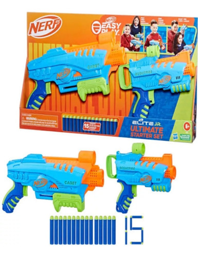 Lanzador Doble Nerf Élite Junior Kit De Inicio