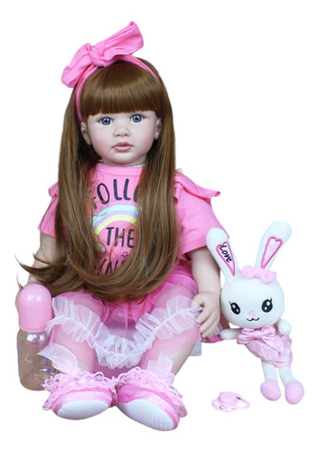 Muñeca Realista De 60 Cm, Accesorios Original Con Certificad