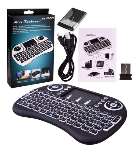 Mini Teclado Inalambrico Touchpad Mouse Smart Tv Box