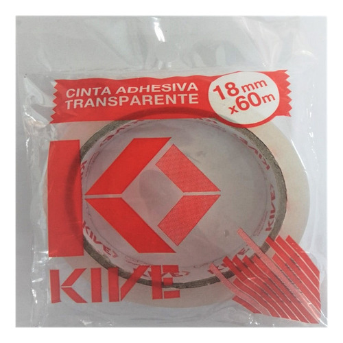 Cinta Adhesiva Transparente 18mm X 60mts Buje Grande