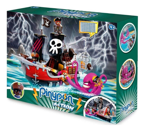 Pinypon Action Barco Pirata Ataque Al Pulpo 15803