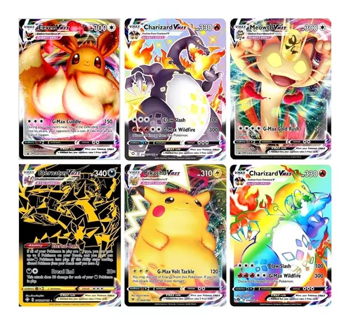 200 Cartas Pokemon Original c/ 05 Brilhante + 1 Ultra Rara V