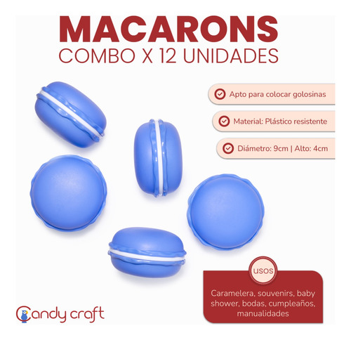 Souvenir Macaroon Golosinero Grande X 12unis