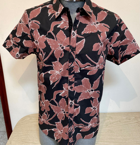 Camisa Negra Gbg By Guess Hombre Talla M Mod.zovh17r